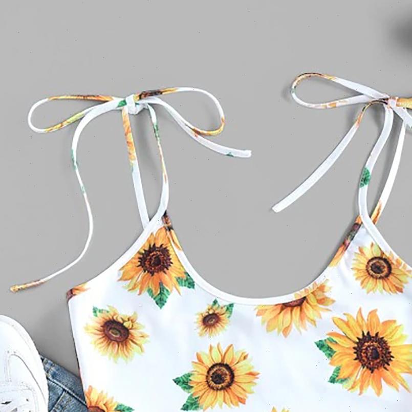 

Tank Top Women Ladies Sunflower Print Sleeveless Tops Pullover Vest Tank Crop Tops Shirts Top Cor De Rosa np30, White