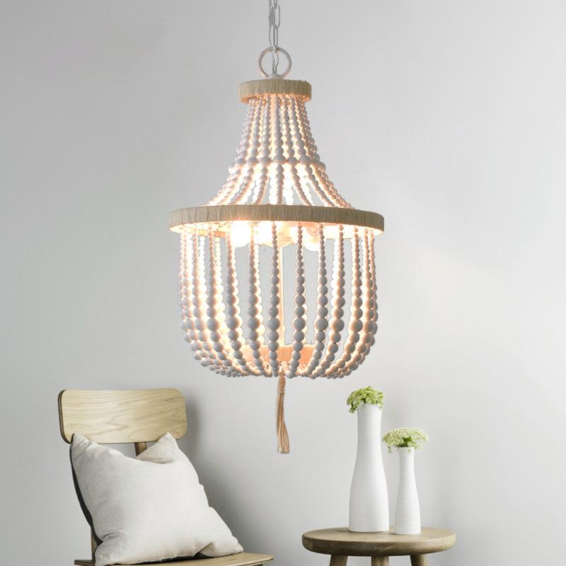 

Pendant Lamps Modern French Country Led White Chandelier Art Wood Antique Personality Retro To Do The Old Feature Decorative Lamp