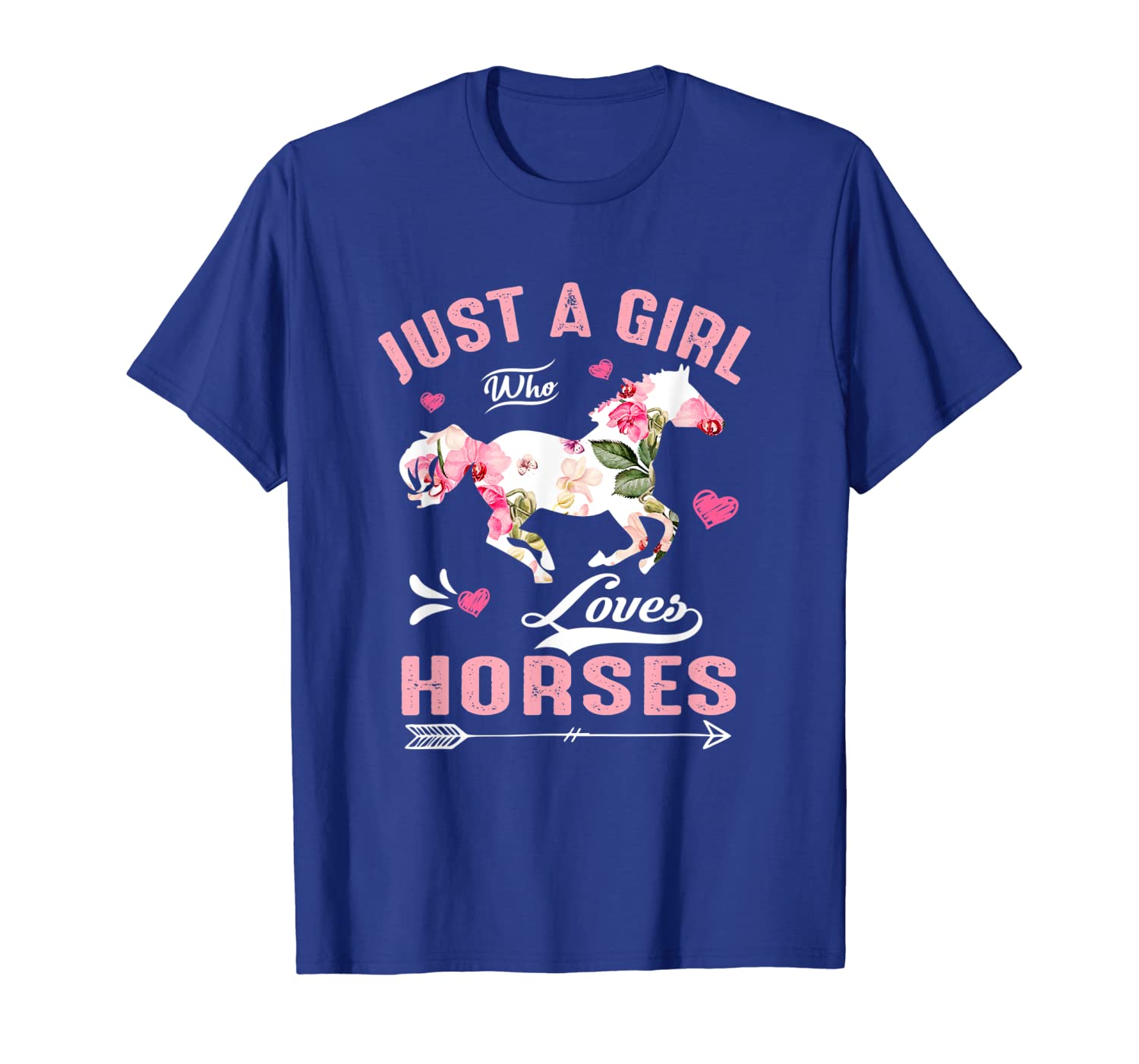 

just a girl who loves horse t shirt for horse lover, White;black