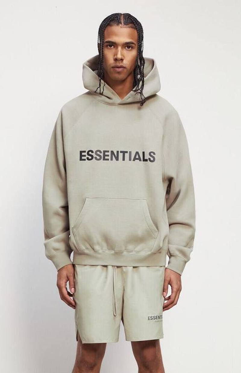 

2021 New Hoodie 100% Cotton Kanye West Lorenzo Essentials Sweatshirts Fashion Hip Hop Loose Ovesized Essential Pullover 2025, Black1