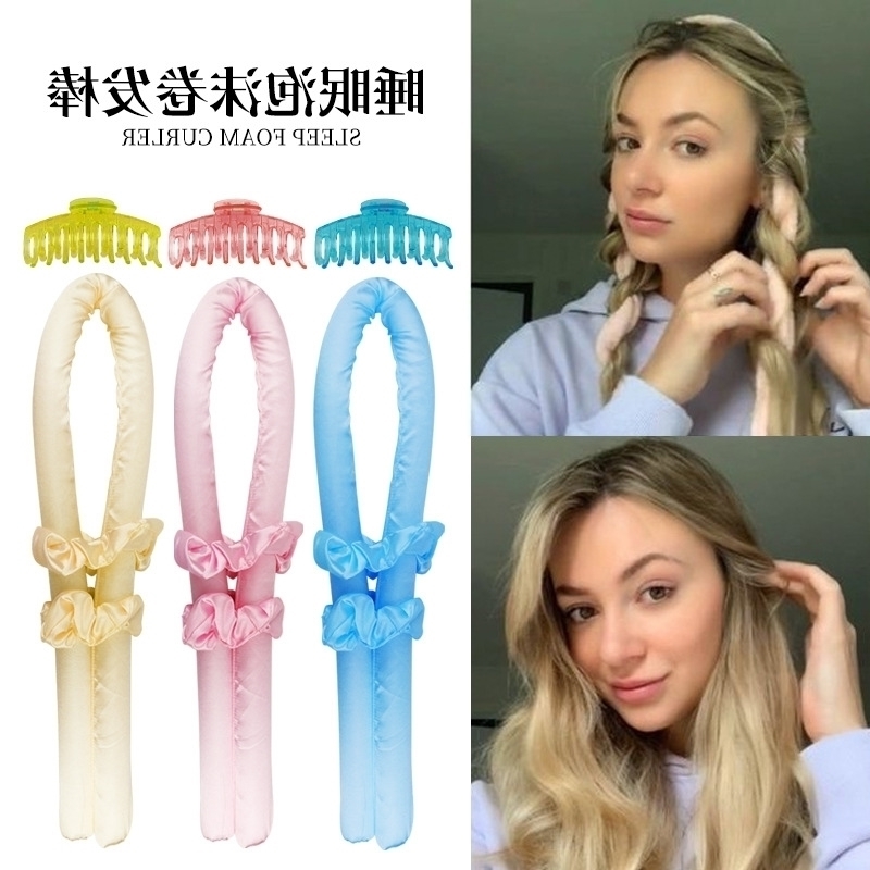 

lazy sleep EVA Hairdresser foam sponge hot curling stick big wave curler