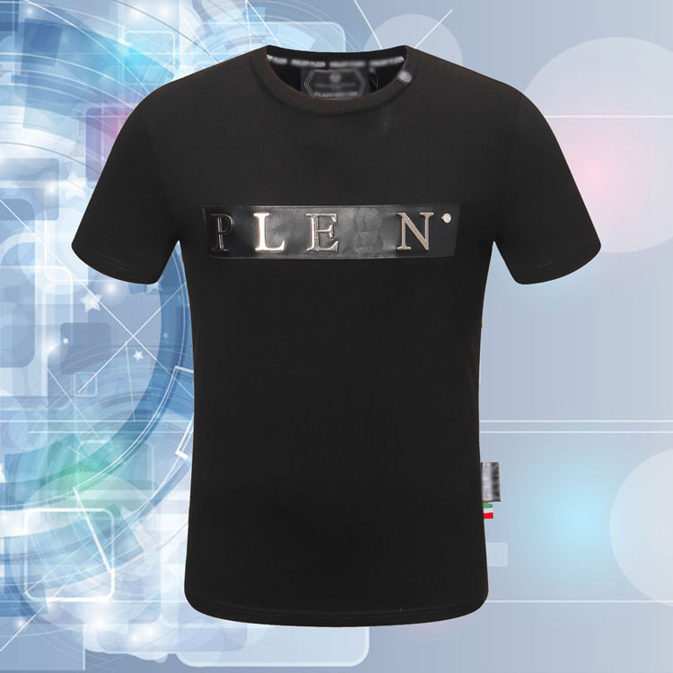 

Trendy brand high-quality P hot-selling diamond Taroke Philiplan new hot style men's round neck short-sleeved T-shirt #110, White;black
