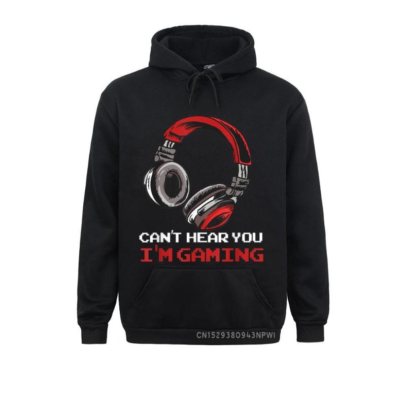 

Men' Hoodies & Sweatshirts Can't Hear You I'm Gaming Gamer Assertion Gift Idea Pullover Sportswears 2021 Women 3D Style, Black