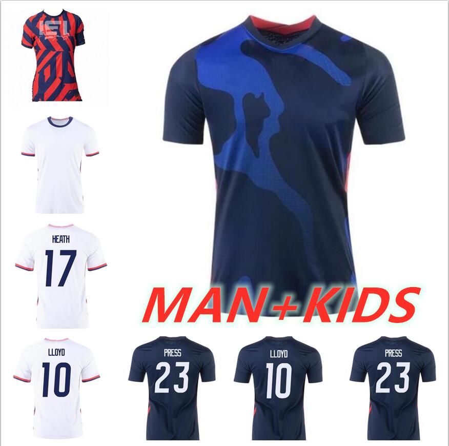 

2021 United States soccer jerseys 21 22 PULISIC YEDLIN BRADLEY WOOD DEMPSEY ALTIDORE USMNT Football Shirt man kids kit