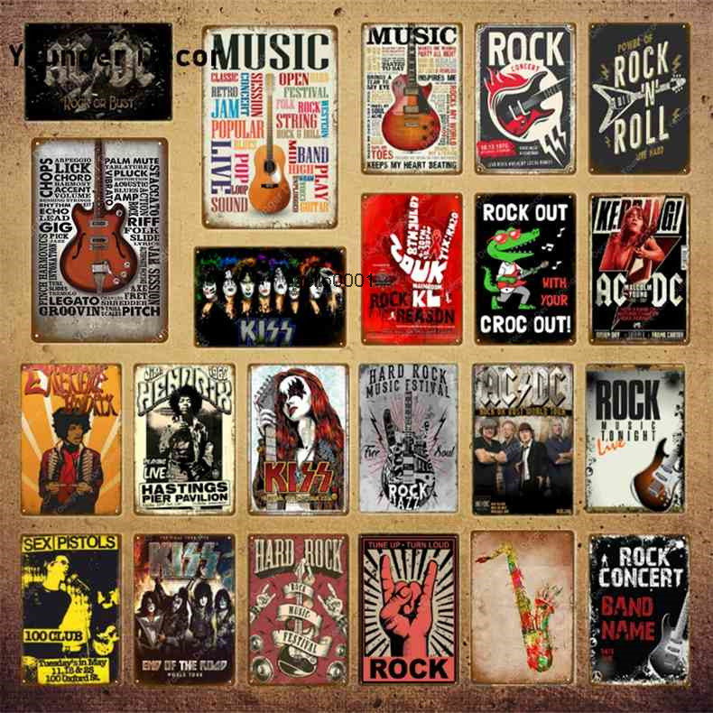 

Calssic Retro Jam Blues Pop Tin Signs Music Vintage Metal Plaque Fstival Rock Jazz Wall Art Poster For Bar Pub Club Decor YI-133