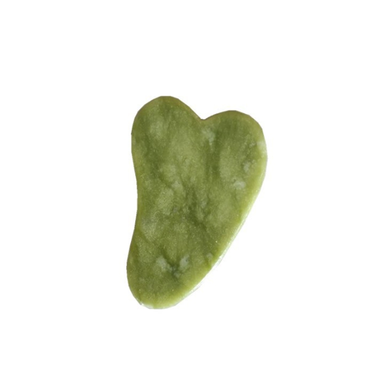 DIY Natural xiuyan stone Green Jade Guasha gua sha Board massager for scrapping therapy jade roller-image-745901227