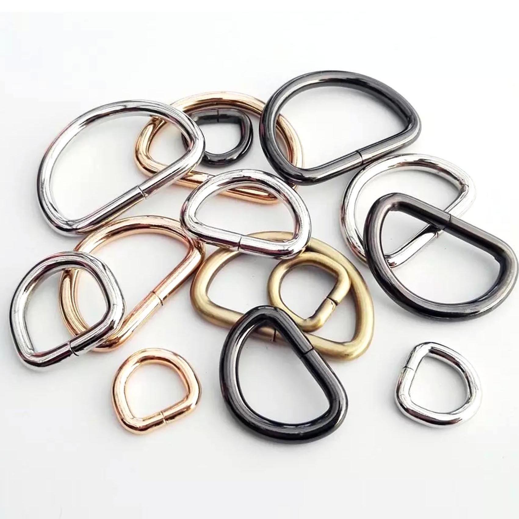 

Metal High Quality Hand Bag Purse Strap Belt Dog Collar Chain Web O Dee D Ring Buckle Clasp DIY Heavy Duty Strong Thickness