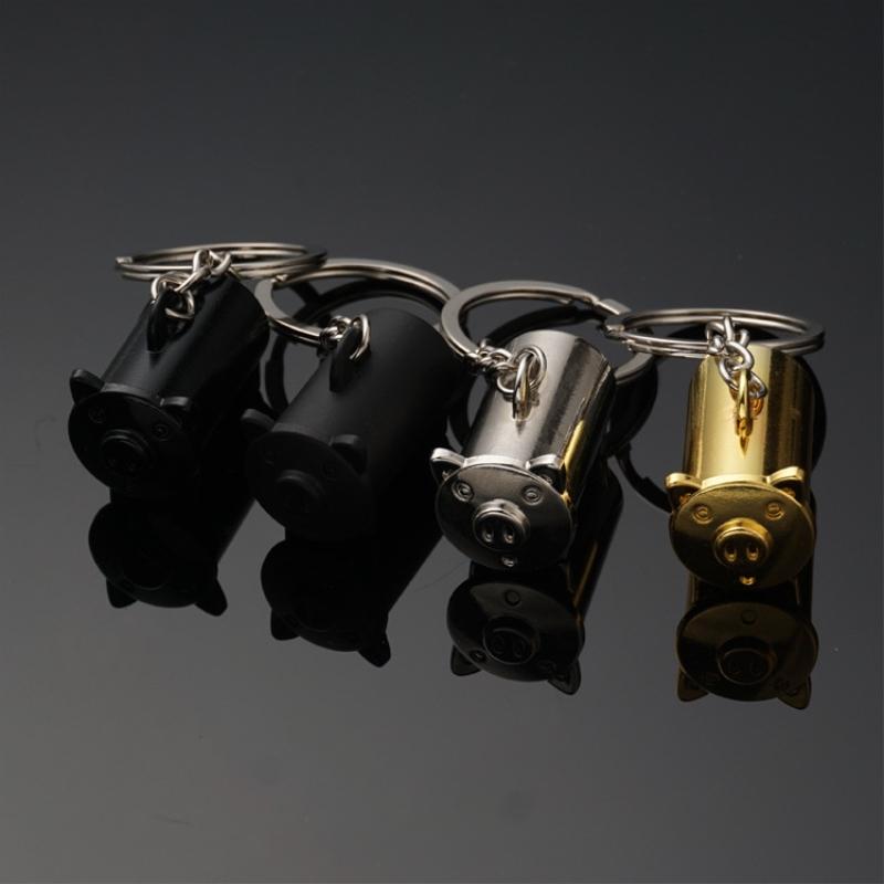 

Keychains 3 Colors Design Diy Handmade Keyring Animal Keychain Pig Chain Saving Pot Accessory Money Box Model Charm Gift For Children