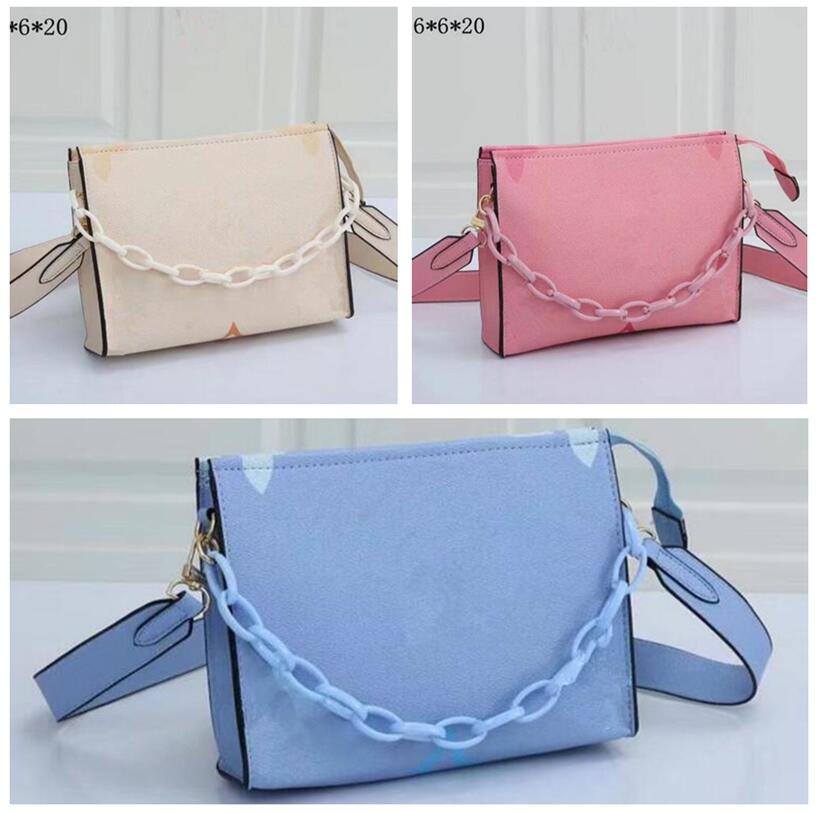 

Evening Bag Women Messenger Leather Handbag High Quality Flower Checkers Date Serial Dust Bags Novelty 17