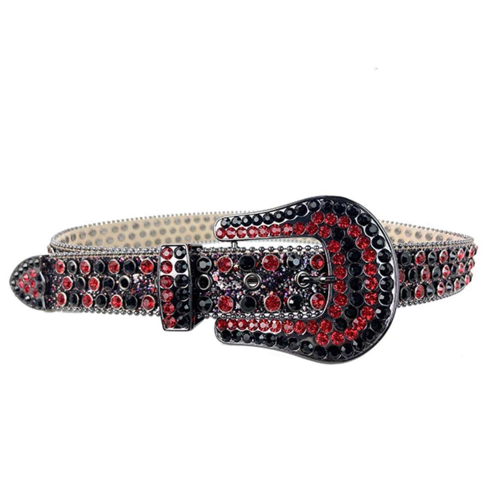 

2021 Designer Style Crystal Bb Simon Rhinestone Belts For Men, Black
