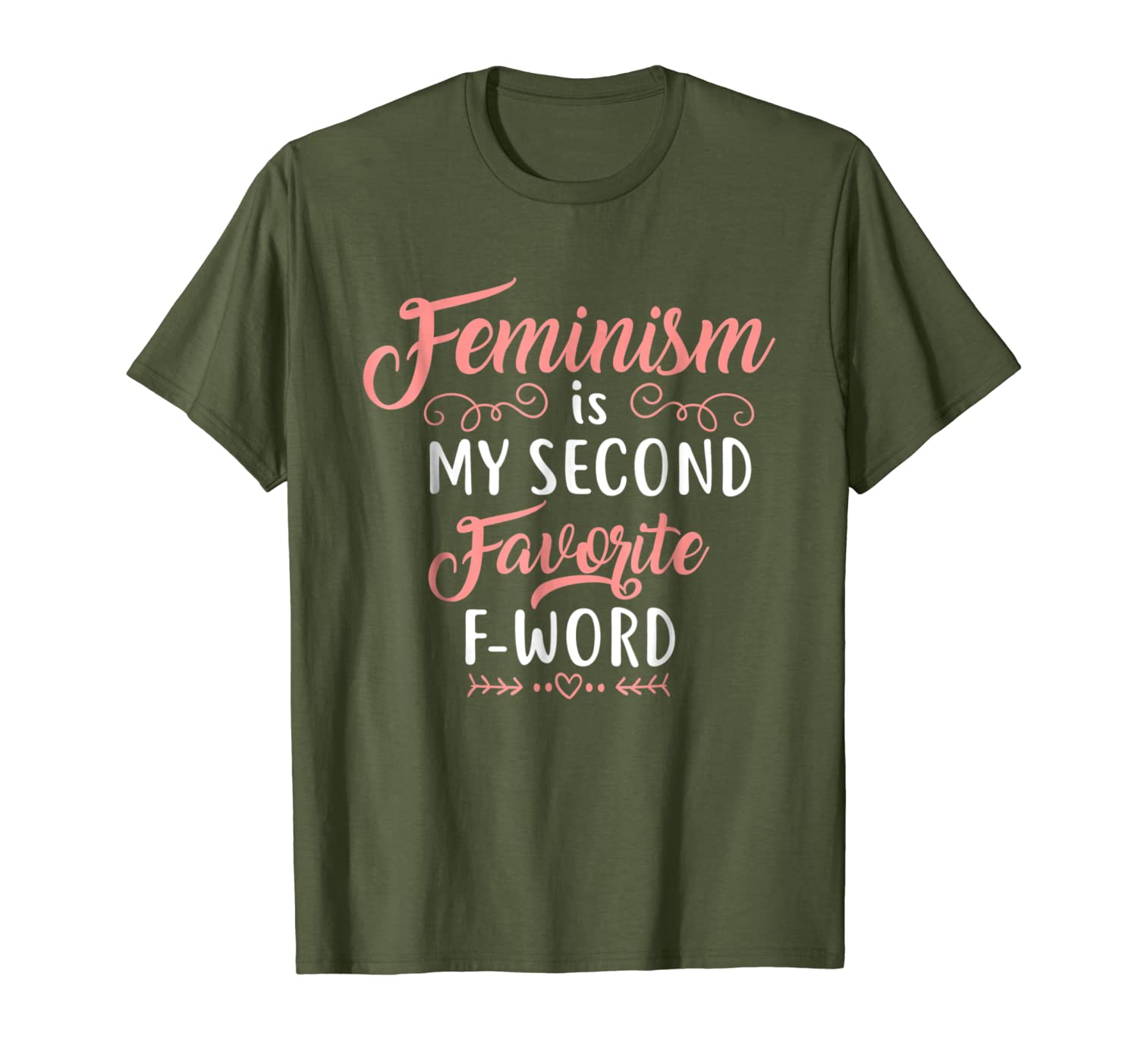 feminism is my second favorite f-word t-shirt - feminist, White;black.