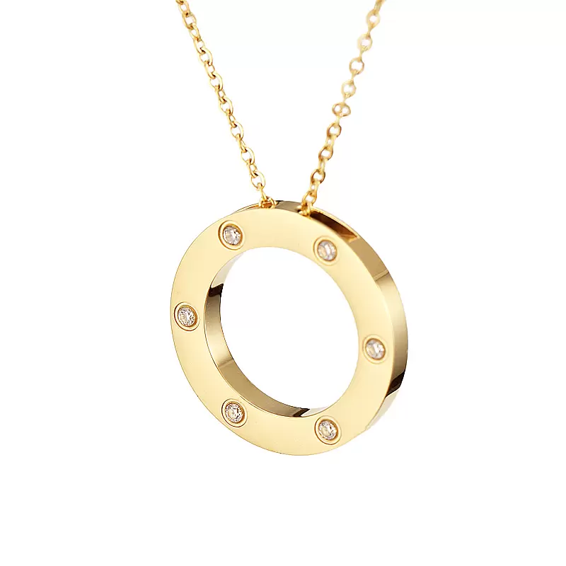 

New style men's and women's pendant necklaces fashion designer design stainless steel necklace man's Valentine's day gifts for woman