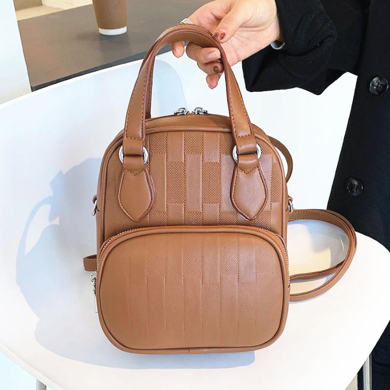 

Luxury Mini Backpack Women Designer Leather Fashion Small Cute Back Pack Purse Brand Bagpack Large Capacity Bags Mochilas Trend, White