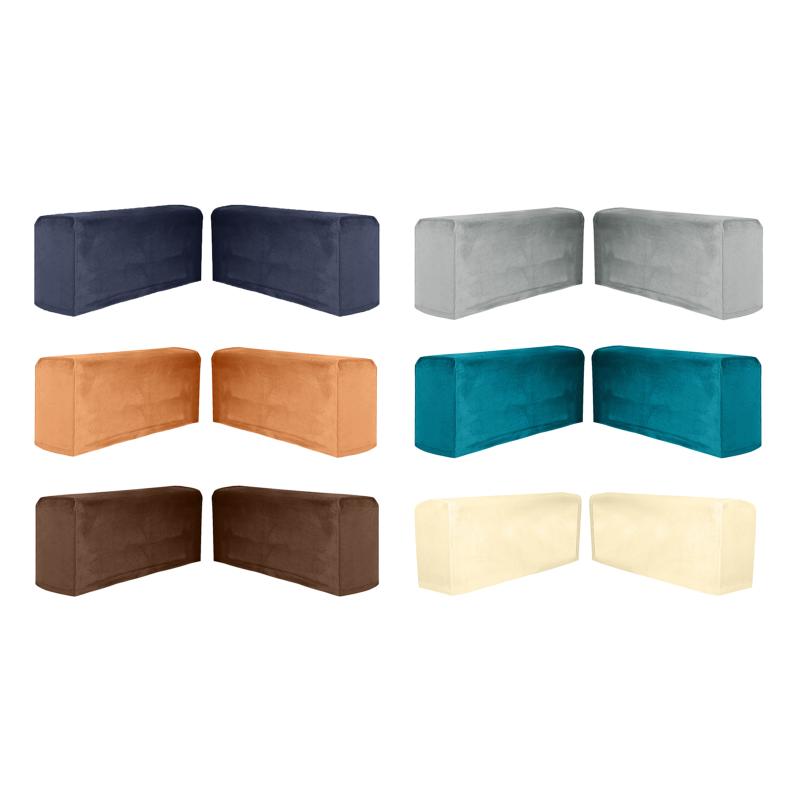 

Chair Covers 2pcs Sofa Armrest Cover Thickened Polyester Elastic Couch Arm Protector Machine Washable For Home Office Decor
