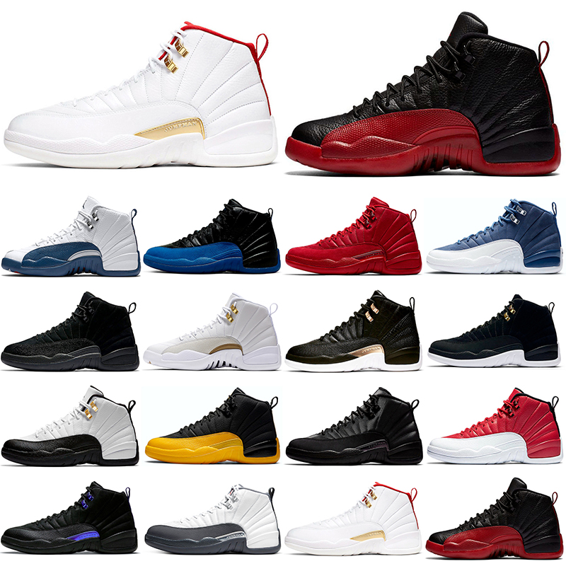 

fashion jumpman 12s mens basketball shoes Game Royal Taxi University Gold Indigo FIBA Dark Concord Alternate French Blue Winterized sneakers trainers