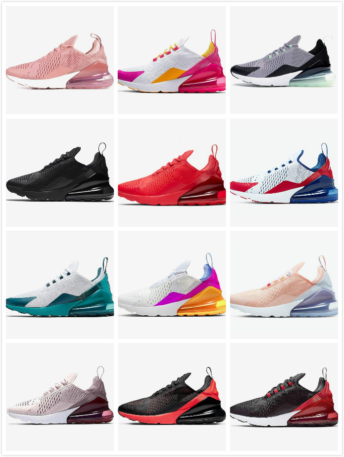 

2021 Womens Mens 270 Running Shoes Stock 270s x Easter Vibes Washed Coral Pink Triple Red Black White USA Spirit Teal Trainers S, #36 hot punch 36-45