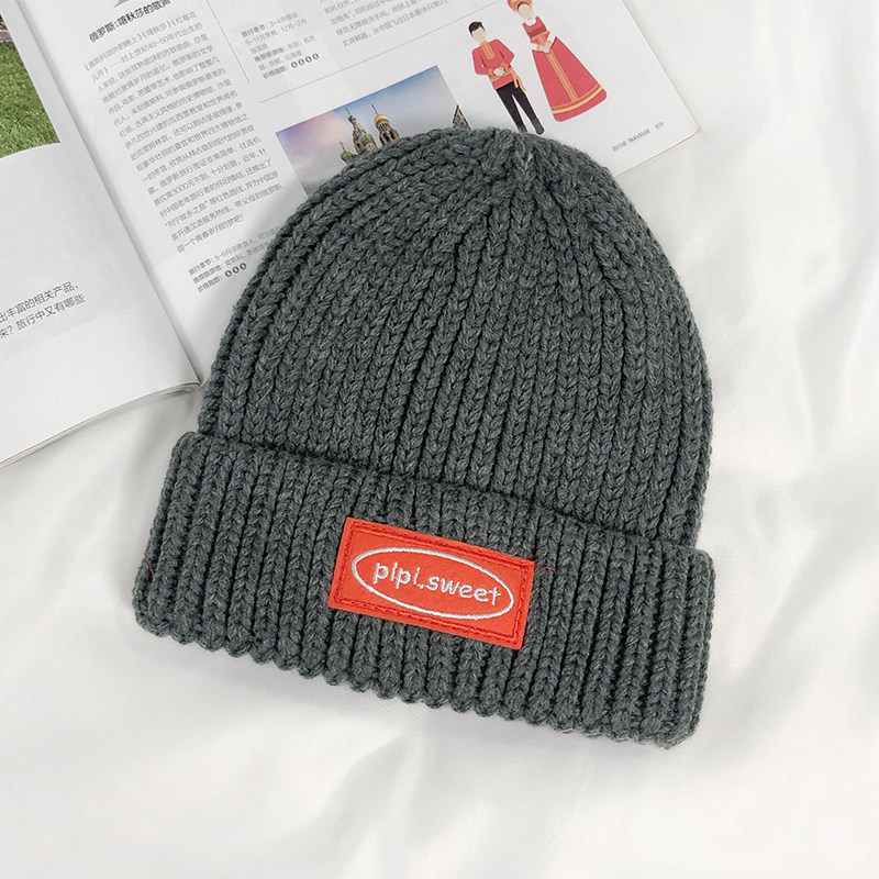 

Beanie/Skull Caps Fashion New Korean Style Labeling Woolen Womens Autumn and Winter Warm Color All-Matching Knitted Cold Mens Ear Protection, Yellow