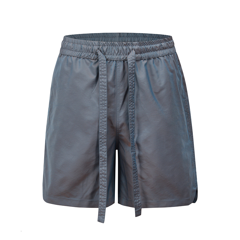 

2021 New Harajuku Ribbons Colorful Color Chang Casual Shorts for Men Elastic Waist Solid Oversize Knee Length Pants Hip Hop Loose Short Hg45, Black