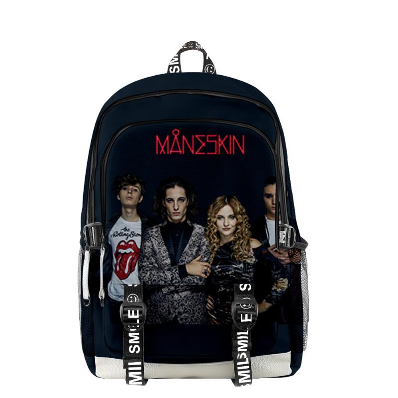 

Backpack Children Maneskin ZITTI E BUONI Men Women Oxford Waterproof Laptop Bag Teenager Boys Girls Travel Schoolbag, As shown
