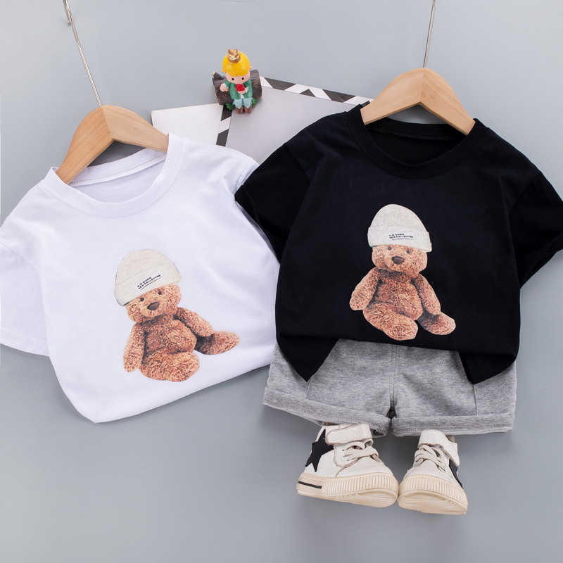 0-5 Years Summer Boy Clothing Set 2021 New Casual Fashion Active Sport T-shirt+ Pant Kid Children Baby Toddler Boy Clothing X0802