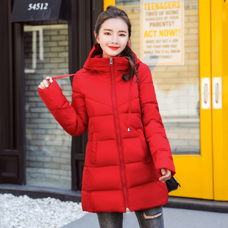 

2021 New Jackets Hooded Stand Collar Cotton Padded Female Coat Winter Women Long Parka Warm Thicken Coats Pp143 Ejsc, Black