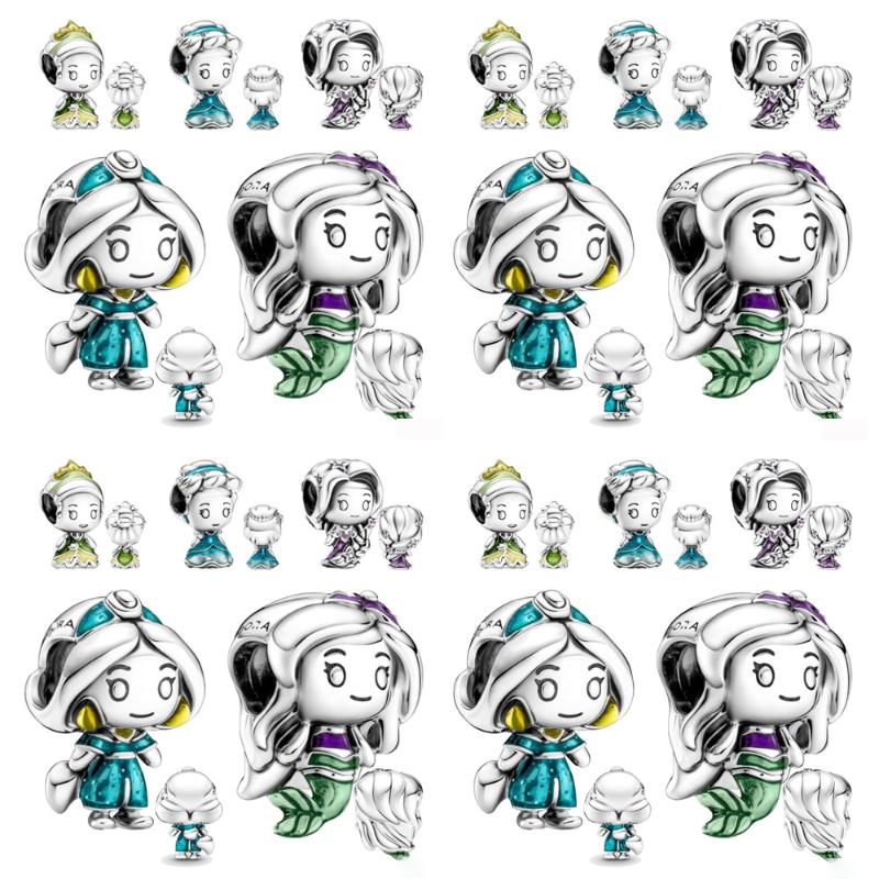 

Other Disne Princess S925 Ale Sterling Silver Women Fashion Bead Decoration Charm Chain Bracelet Jewelry Making Mother Daughter Gift