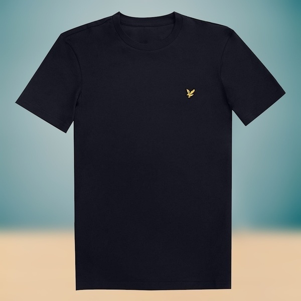 

2021 Lyle and Scott Mens Short Sleeve Crew Neck T-Shirt L0223, White;black