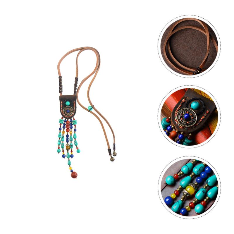 

Pendant Necklaces 1pc Delicate Stone Necklace Stylish Jewelry Neck Decor