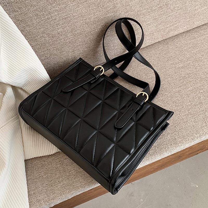 

Fashion Black PU Leather Bags Shoulder Women Casual Stylish Handbag