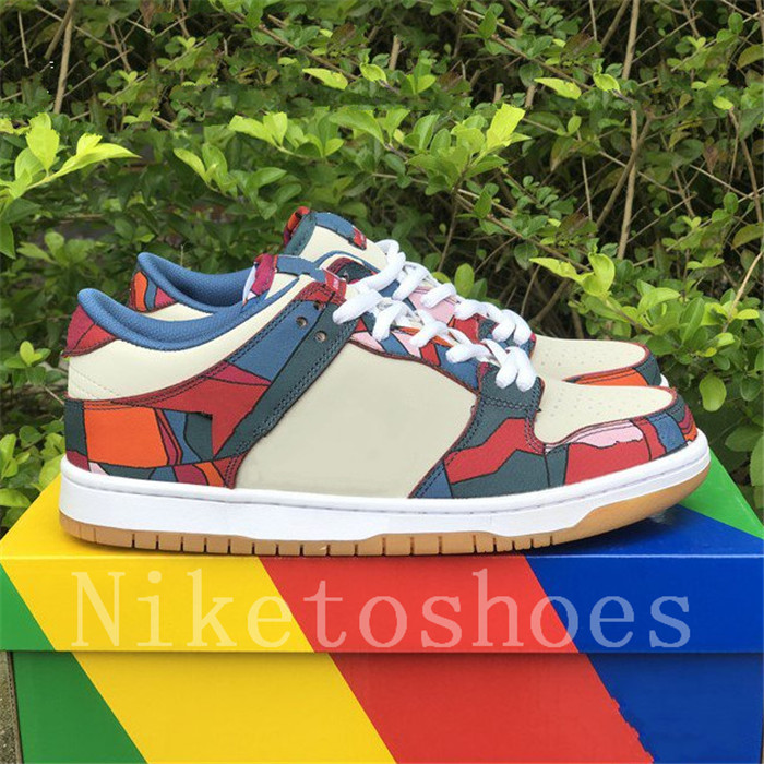 

Parra Low Casual Shoes Fire Pink/Gym Red-Mocha White Royal Blue Black Trainer Sports Sneakers, 01