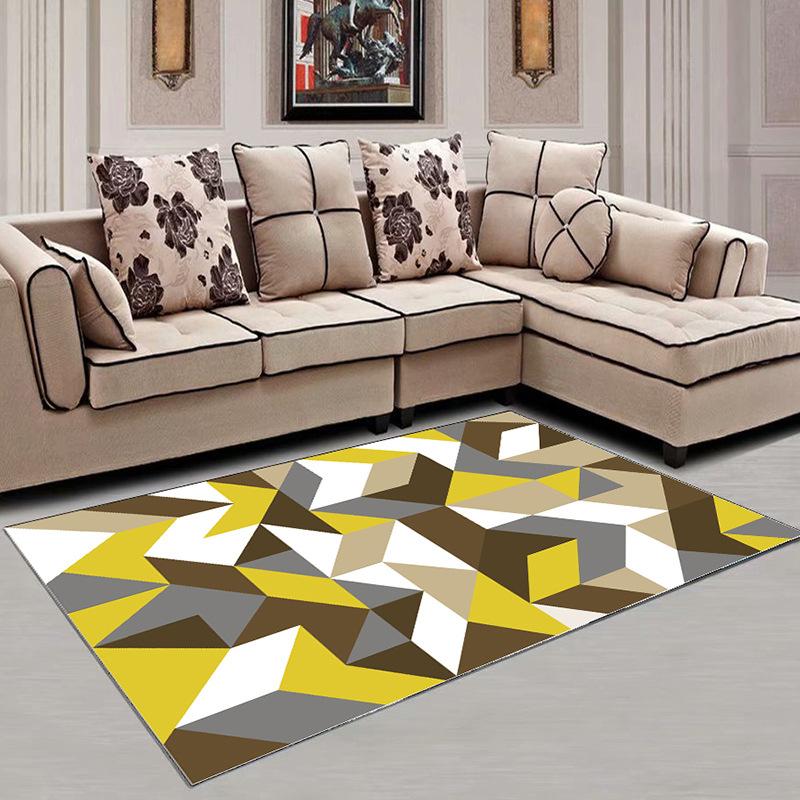 

Carpets Geometric Nordic Area Rugs Living Room 3D For The Modern Abstract Fur Anti-Slip Bedside Bedroom Lounge Mat House Decor, 10