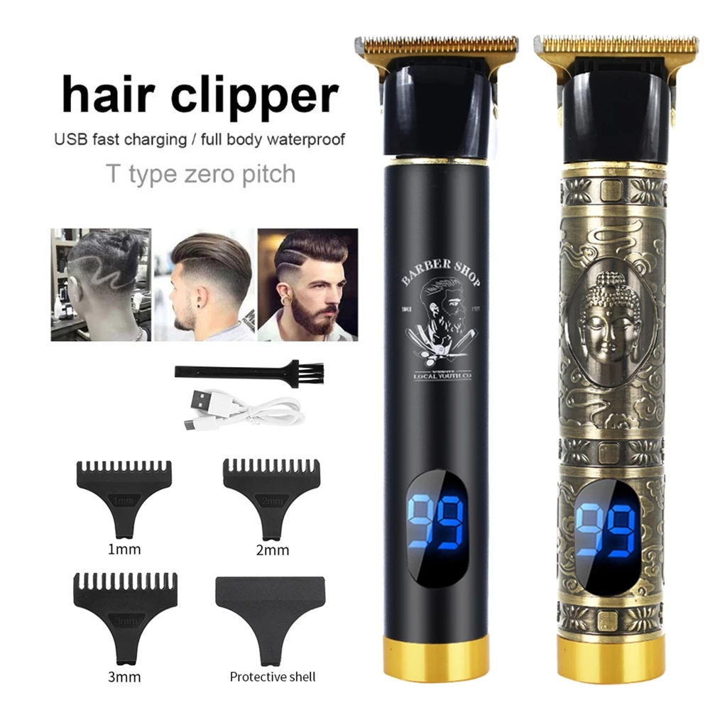 

Mens Trimmer Barber Hair Clipper Hair Cutting Machine Beard Trimmer Shaving Machine Wireless Electric Razor Men Shaver