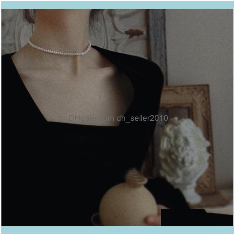 

Necklaces & Pendants Jewelrynecklaces Short Jewelry Womans Necklace Ladies Artificial Pearl Pendant Chain Lovers White Trendy European Zinc