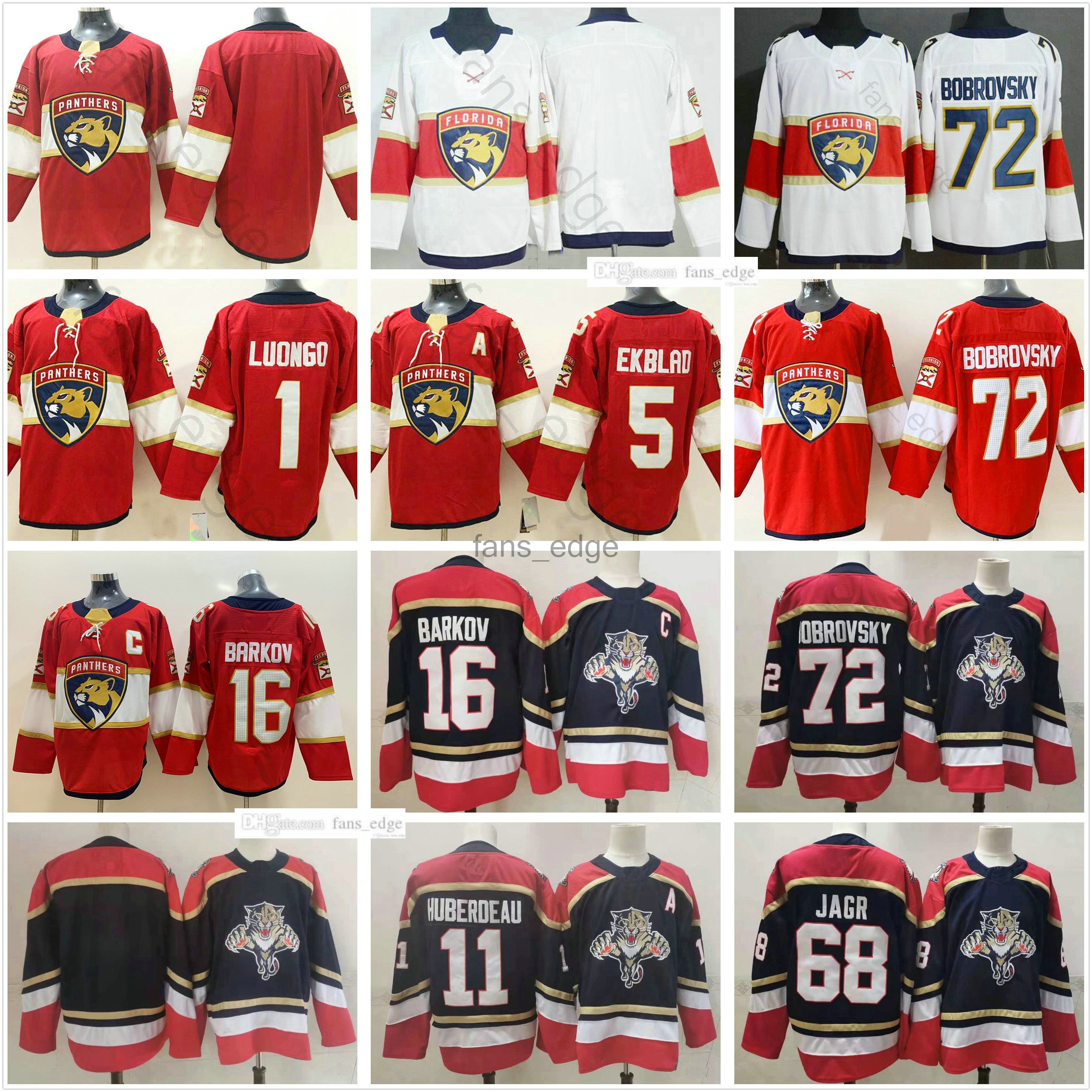 

2021 Reverse Retro Hockey Florida Panthers #16 Aleksander Barkov Ice Jerseys 11 Jonathan Huberdeau 72 Sergei Bobrovsky 1 Roberto Luongo 5 Aaron Ekblad 68 Jaromir Jagr, As picture