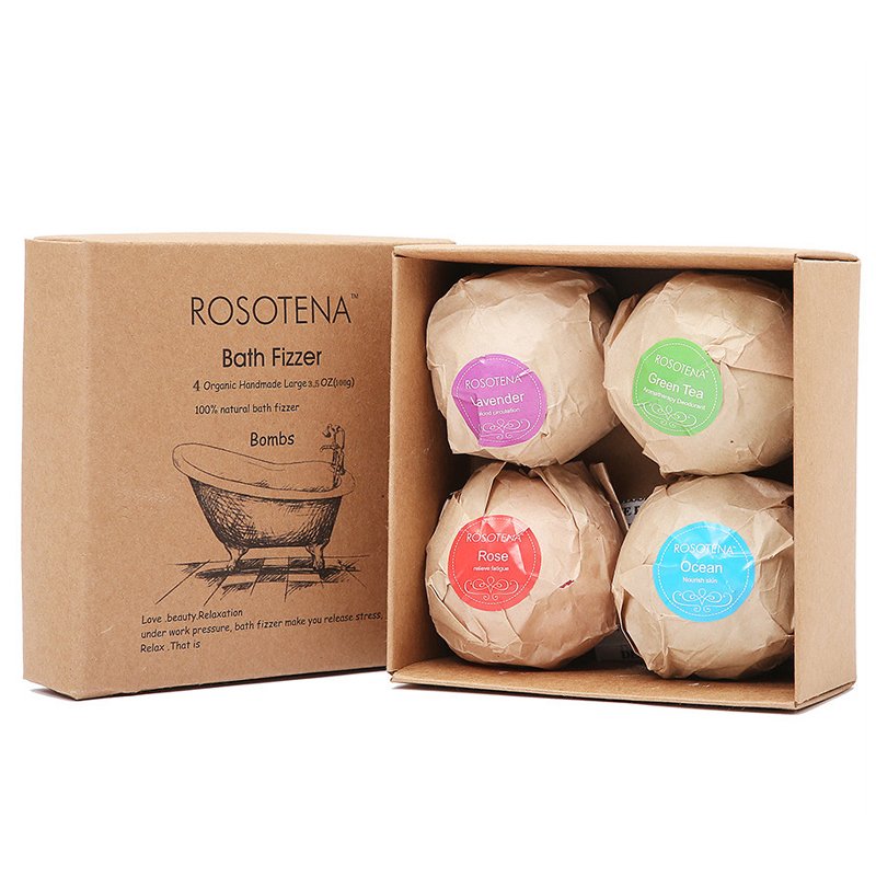 

4PCS Bath Bomb Bath Salt Skin Brightening Rejuvenation Bath Ball