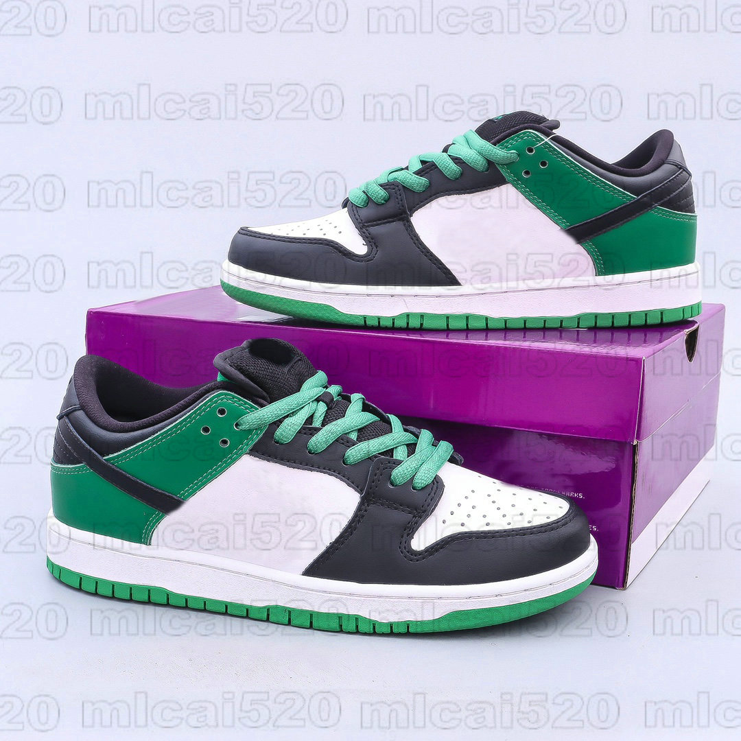 

Dunks Low Pro Classic Green SB Designer Skateboard Shoes Black Toe White Men Womens Trainer Runner Chunky Dunky Sports Sneakers, Others