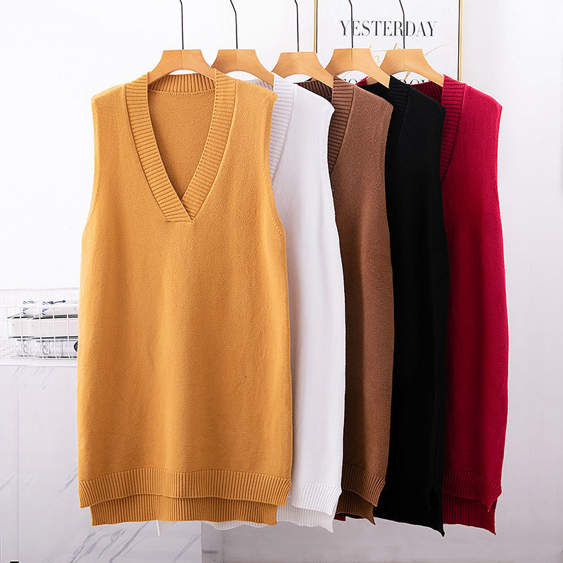 

2021 New Low v Solid Fall Winter Female Fine Knitted Sleeve Long Badycon Sweater Cheap Scxt, Yellow