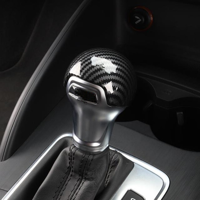 

Carbon Fiber Color Gearshift Handle Frame Cover Sticker For Audi A3 8V S3 A4 B8 A5 A6 C7 S6 A7 S7 Q5 Gear Shift Knob Head Decal