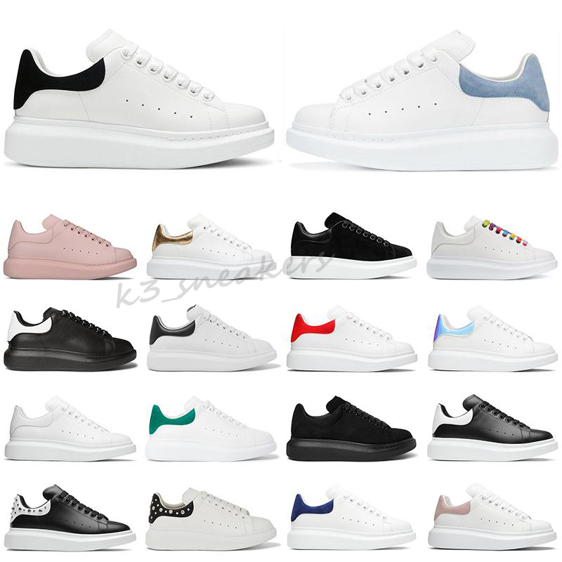 

2021 Designer Sneakers Casual Shoes For Women And Men Lace Up Genuine Leather Flat Black Red Pink Sneaker eur size 35-45 x26, # 8