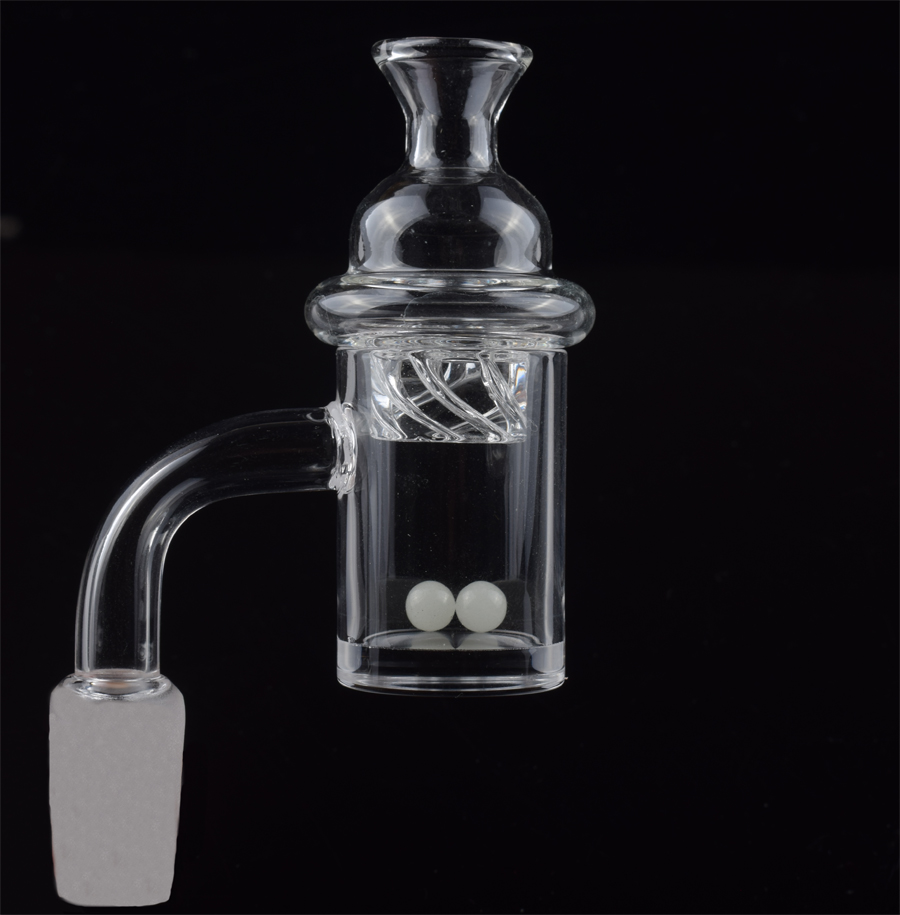 

Quartz Banger+Spinning Carb Cap + terp pearls dab smoke accessories 10mm 14mm 18mm Male Female 5mm Thick Domeless nail for Oil Rig Bong