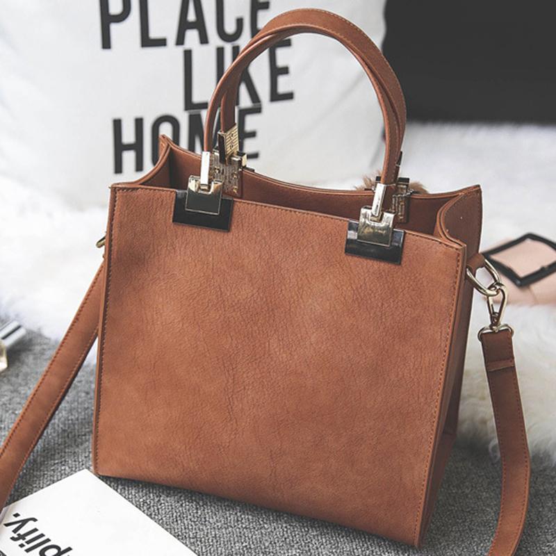 

Fashion Hairball Women Handbags Retro Shoulder Crossbody Bags for Female PU Leather Women Shoulder Bag Totes, Red