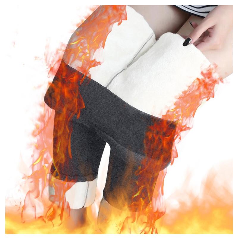 

Women' Leggings Winter Women Velvet Fleece Lined Slim High Waist Skinny Leggins Thermal Pants Warm Legging 2021 Clothes, Gy