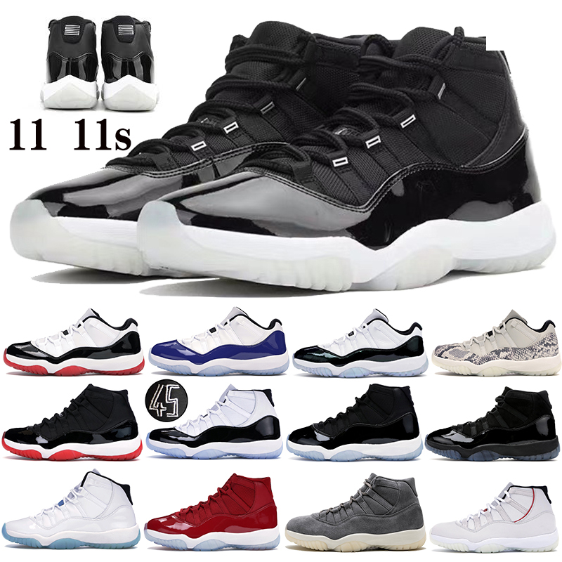 

Basketball Shoes 11 11s 25th Anniversary Concord Bred Heiress Pure Platinum Space Jam legend blue Snake Mens Womens Sneakers Sports, 41 shoe box