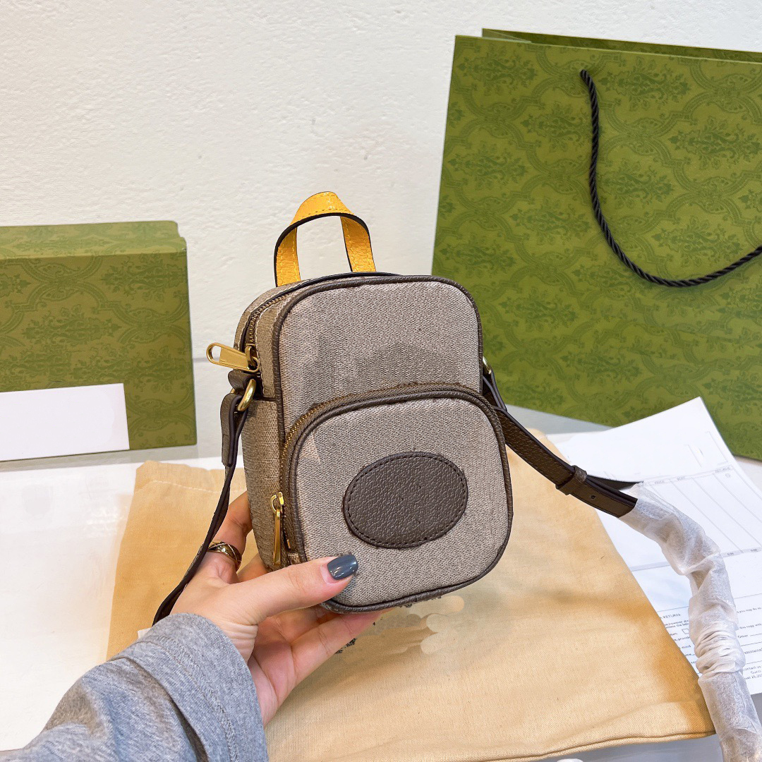 

Women's diagonal shoulder bag Wallets designer Coin Purses men's mobile phone bags with classic letter printing wallet high quality camera Bag, Black