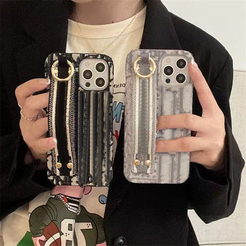 

Fashion Luxury Printing Classic Phone Cases Case With Wristband Without Retail Box for iPhone 11 12 13 mini pro max X0917E, Option for extra fee only