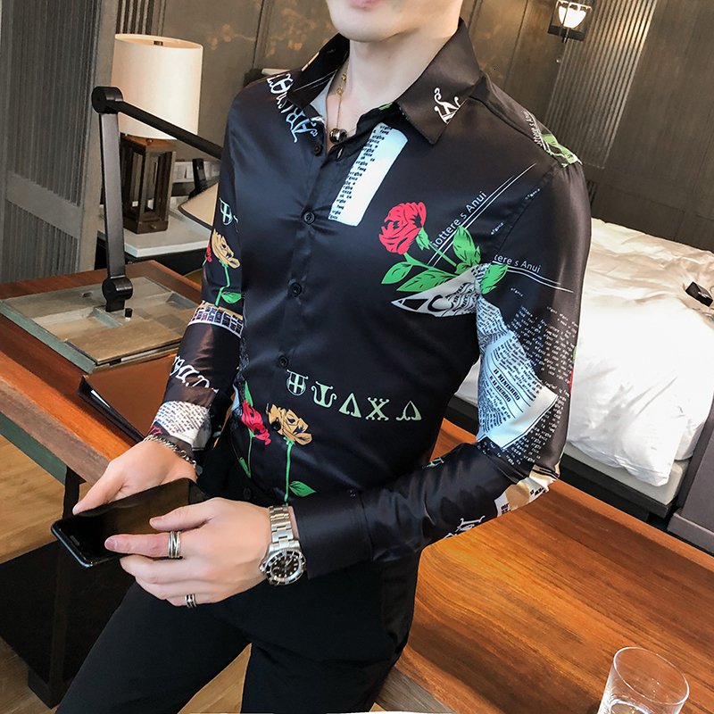 

2021 High Quality New Digital Printing Man's Long Sleeve All Game Thin Adjustment Simple Night Prom Club 3xl-m Jnz9, As the photo show
