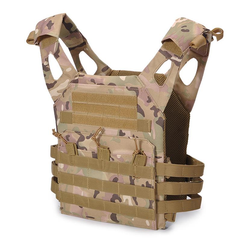 

Men's Vests Tactical Vest Men Uniform Military Hunting Field Battle Molle Waistcoat Combat Assault Plate Carrier, Khaki