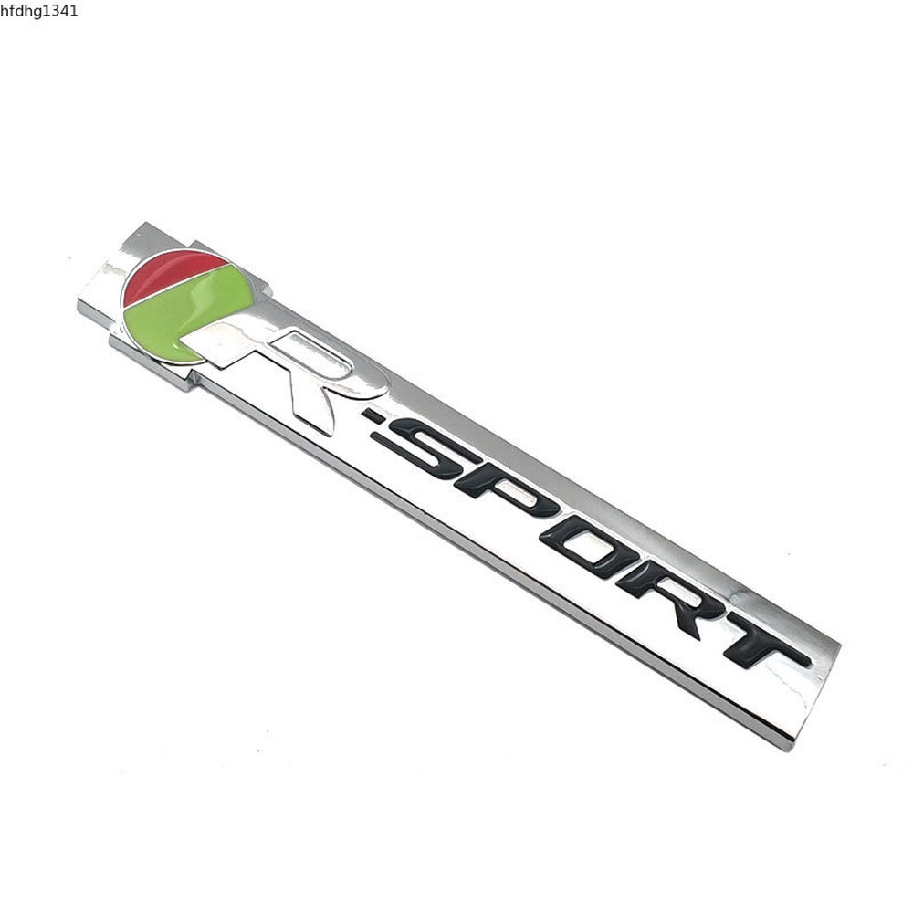 

Car Styling Metal R SPORT Logo Emblem Sticker Trunk Fender Auto Badge Decal Car Accessories For Jaguar XF XE XJ XF, Silver