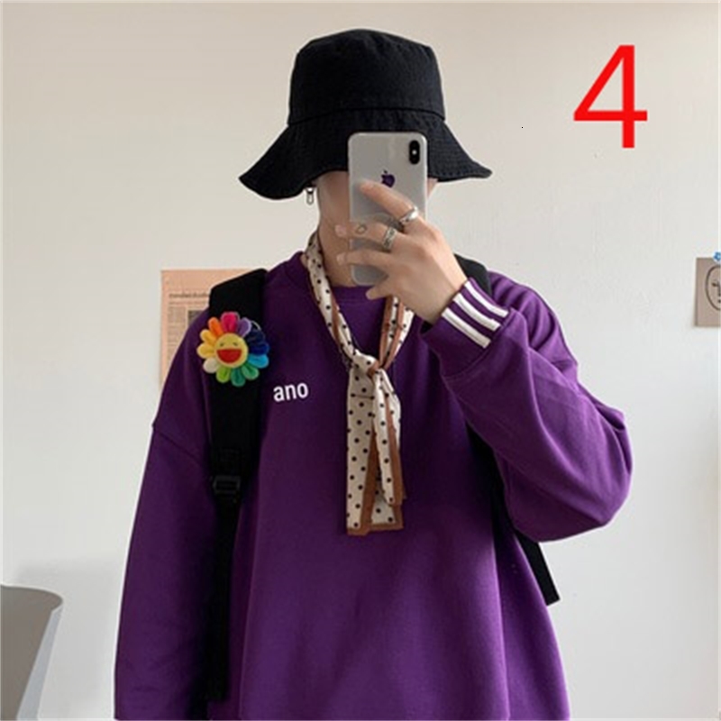 

2021 New Autumn and Winter Sports Round Neck Korean Version of the Loose Trend Bottoming Shirt Plus Veet Ymiv