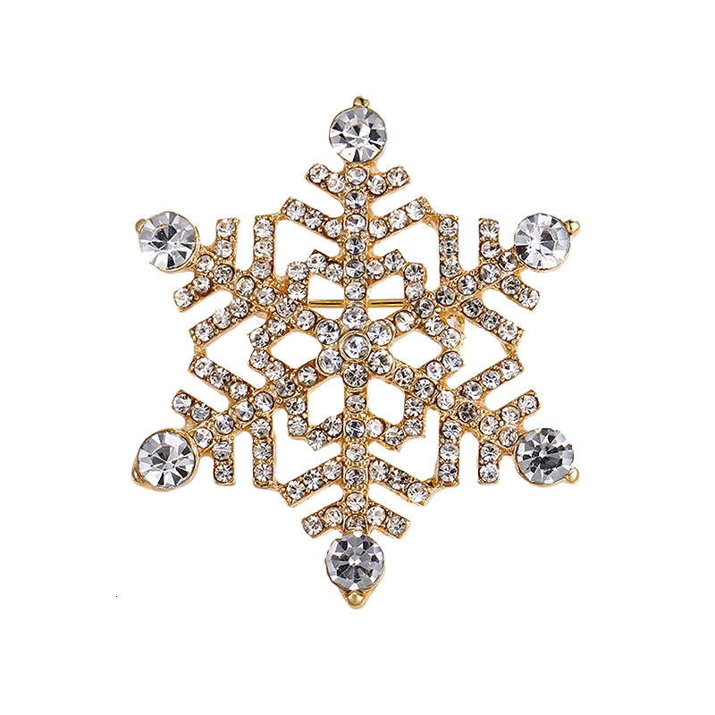 

Designer high quality crystal snow brooch fashion clothing jewelry